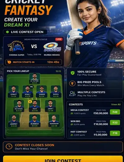 XPlaydownloadplay (XPlay download play) fantasy cricket & matchday visual 3